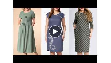 VESTIDOS CASUALES PARA SEÑORAS DE 50 A 60 AÑOS - MODA SEÑORAS